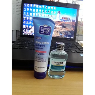 Sữa rửa mặt Clean & Clear  100g tặng nước súc miệng 80ml 02