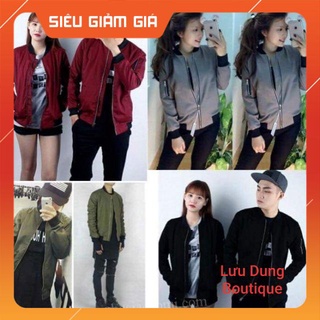 Áo khoác bomber kaki 2 lớp