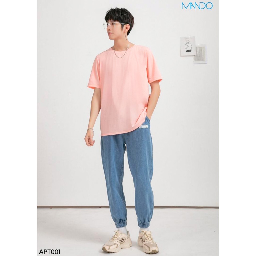 Áo Phông Áo Thun Nam MANDO Trơn Cotton Kiểu Dáng Basic Phong Cách Thời Trang Hàn Quốc APT01 | BigBuy360 - bigbuy360.vn