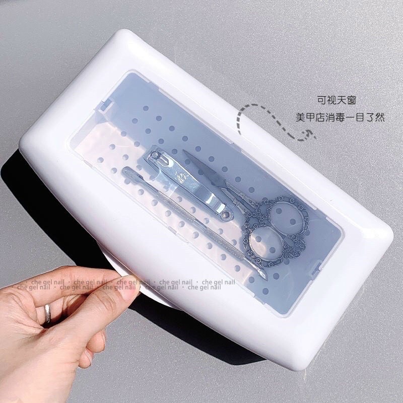 Hộp ngâm tiệt trùng dụng cụ nail