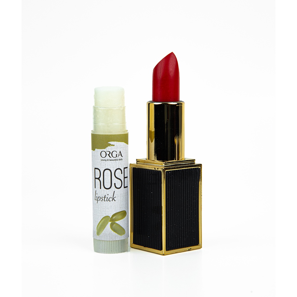 Son Môi Hoa Hồng Le'Orga Rose Lipstick Không Chì Siêu Lì Không Trôi 10Ml