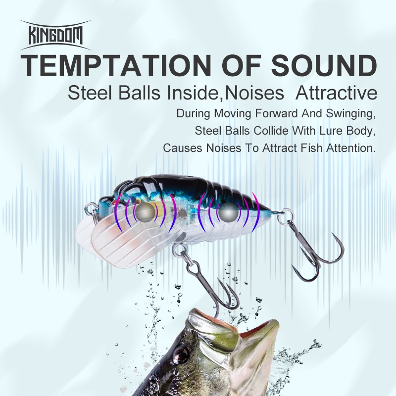 Mồi Câu Cá Kingdom Chất Lượng Cao 5.5g 4cm/12.1g 5.5cm 5376