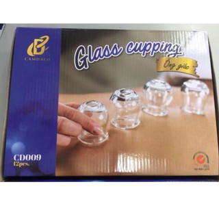 ỐNG GIÁC LỬA THỦY TINH CẨM ĐẠT HỘP 12 CỐC