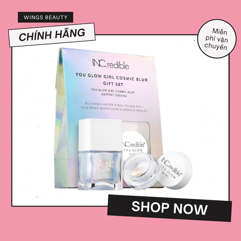 INCREDIBLE COSMETICS - Set trang điểm You Glow Girl Cosmic Blur Gift Set