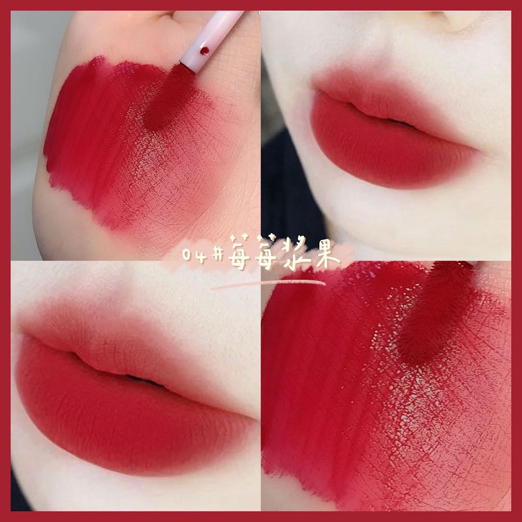 Bộ 5 Son Kem Màu Nhung Lì Lâu Trôi Không Thấm Nước VONGEE