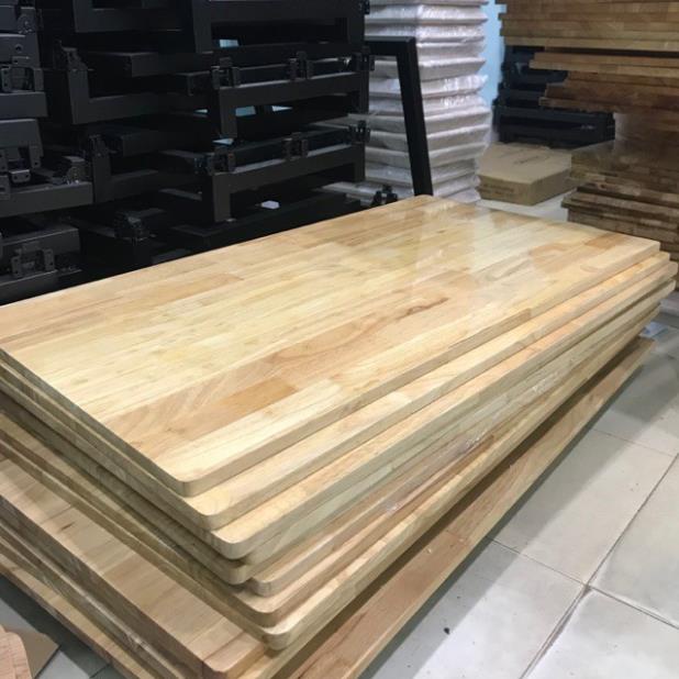 Mặt bàn gỗ thịt , mặt bàn gỗ cao su dài 60cm rộng 15cm,20cm,25cm,30cm,... phun bóng 2 mặt hàng loại 1 đẹp Free Ship Hot