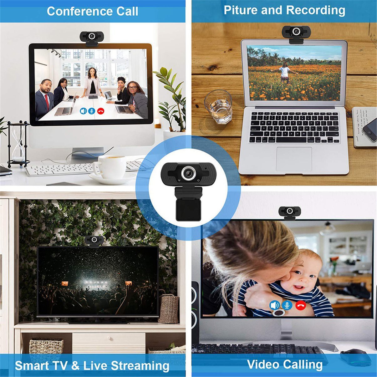 Webcam Hd 1080p Có Micro Cho Máy Tính | BigBuy360 - bigbuy360.vn