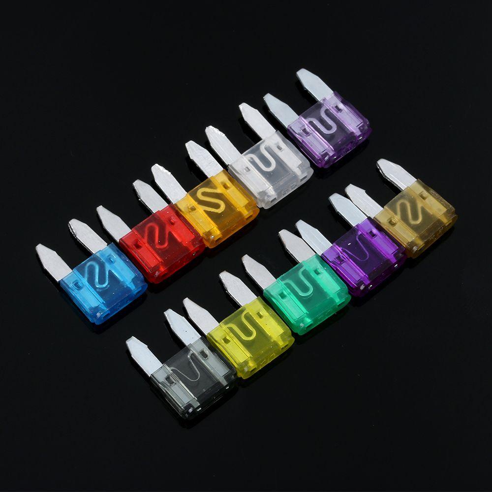 JONYE Set 100 Cầu Chì Lưỡi Mini Cho Xe Hơi / Xe Máy / Tàu Thuyền