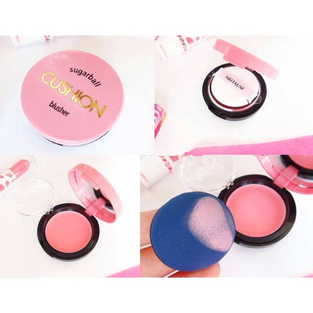 Phấn má hồng kem Sugarball Cushion Blusher Aritaum