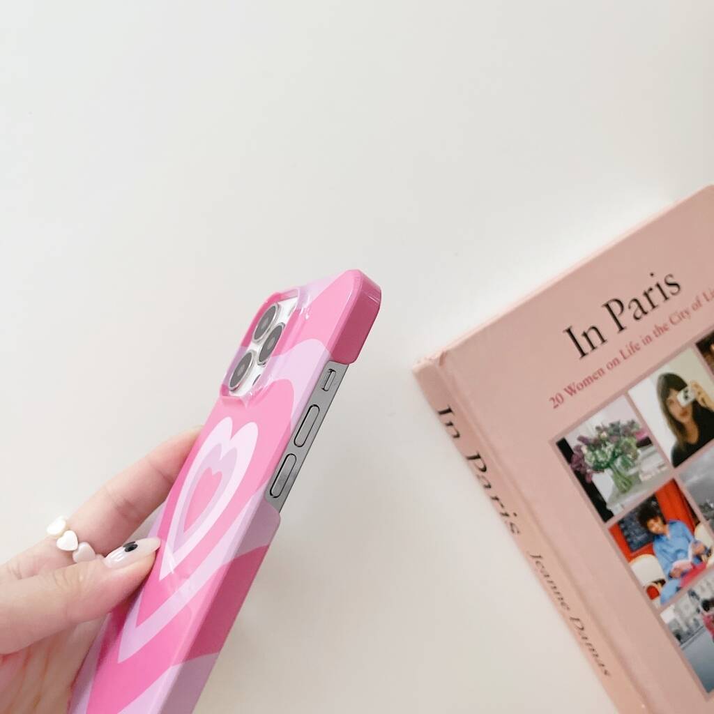 Ốp Điện Thoại Cứng Họa Tiết Trái Tim Cho iPhone X Xs Xr Xsmax 11 11Pro 11ProMax 12 12Pro 12ProMax 13 13Pro 13ProMax 14 14Pro 14Plus 14ProMax