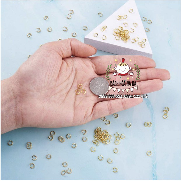 Khoen tròn - khoen nút - nẹp lá - nẹp phụ kiện làm vòng tay/ bông tai và sản phẩm handmade - Nana Shop