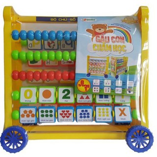 Đồ chơi an toàn bảng học đa năng gấu con chăm học m1 cao cấp