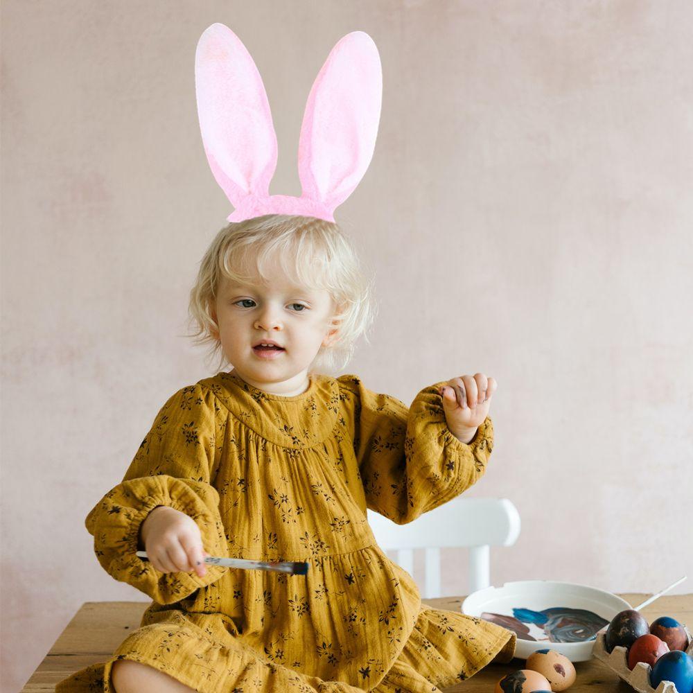 Băng Đô Cài Tóc Tai Thỏ Dễ Thương Dành Cho Người Lớn Và Trẻ Em