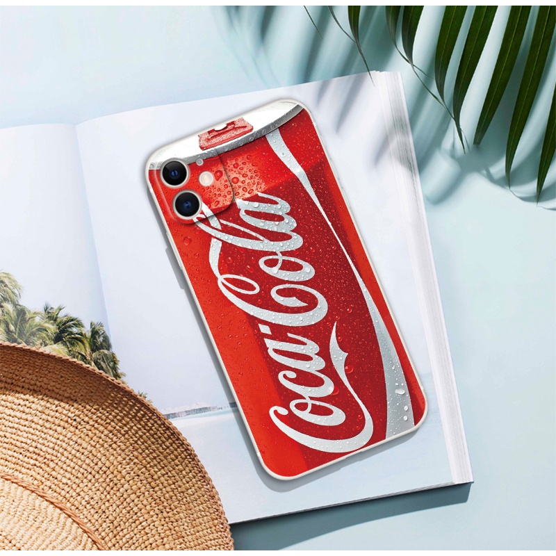 Ôp Điện Thoại Silicon Dẻo Họa Tiết cola Độc Đáo Cho iphone 14 pro max 12 13 mini 11 pro xs max 5 6s 7 8 plus xr se2 Ốp