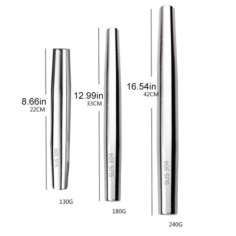 Cây lăn bột bằng thép không gỉ 304