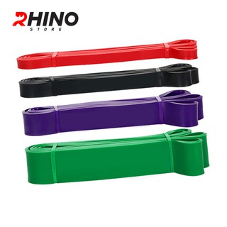 Dây kháng lực tập gym cao su tự nhiên Rhino R101 mức lực kéo phân theo từng màu, kháng lực power band tập gym