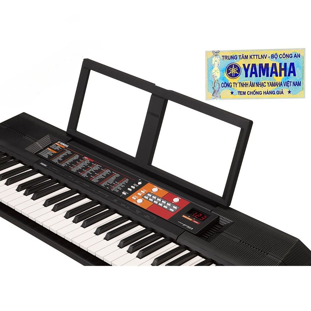 Bộ Đàn Organ Yamaha PSR-F51 - Keyboard PSR F51 - Đàn, Chân, Bao, Nguồn 100% Chính hãng - Có tem chống hàng giả bộ CA