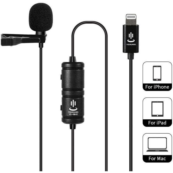 Mic thu âm cho điện thoại iphone cổng Lightning YC-VM40