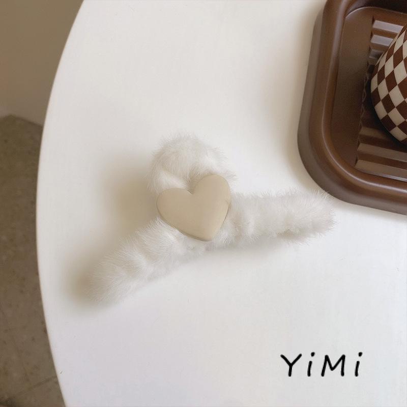 Kẹp Tóc Hình Cá Mập Hoạt Hình Bằng Vải Len Nỉ Kích Thước Lớn Thời Trang Thu Đông Cho Nữ