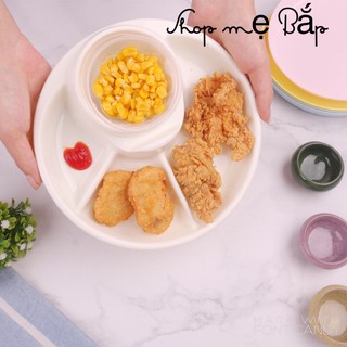 Khay ăn dặm BLW cho bé, Bát ăn dặm kiểu Nhật , chia khẩu phần ăn cao cấp