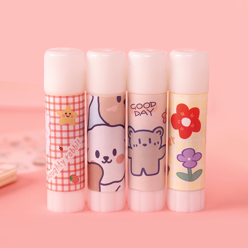 Hồ keo dán giấy khô dễ thương nhiều màu sắc cute KUMI STORE