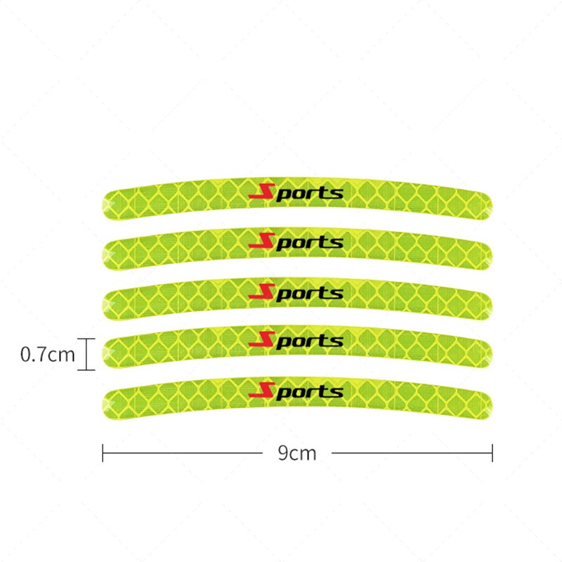VOLKSWAGEN Set 20 miếng dán phản quang cảnh báo cho VW Polo Golf Vento Passat Tiguan GTI