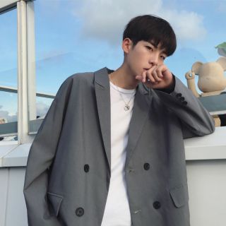 Áo vest Blazer dáng rộng phong cách Hàn Quốc