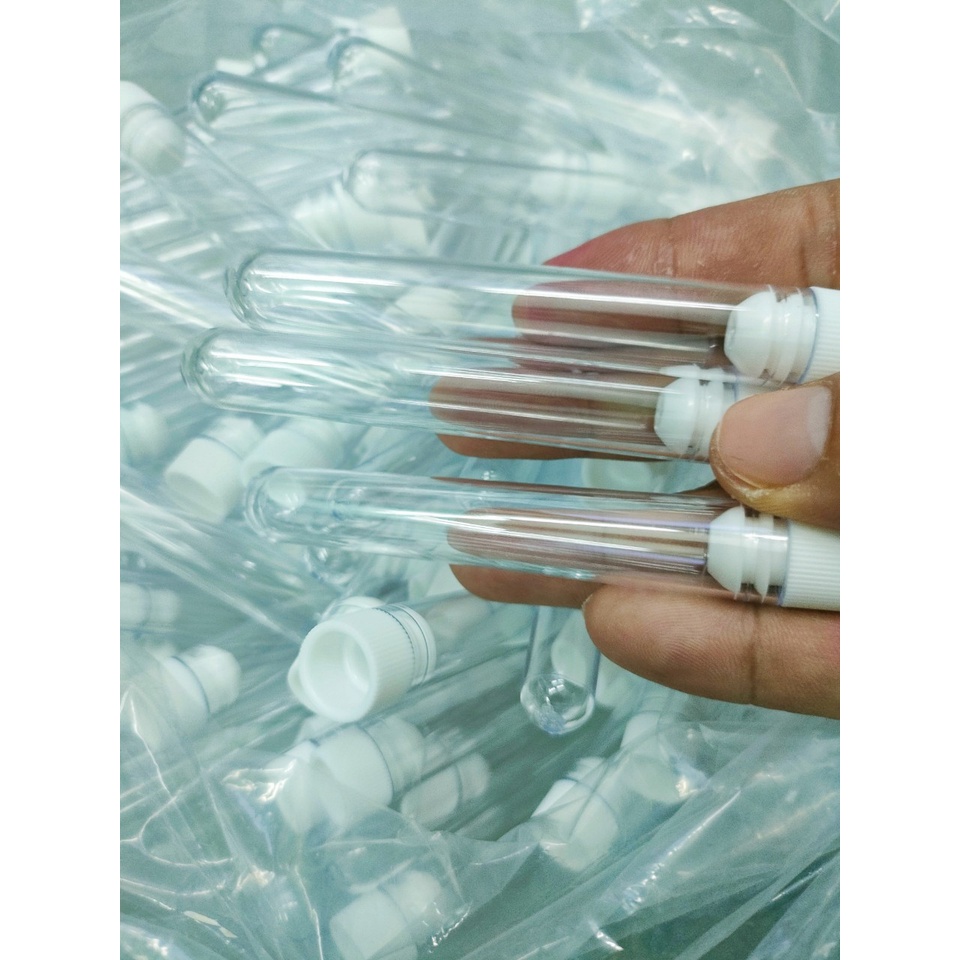 (Combo 10 ống ) Tuýp nhựa Mica 5ml, tuýp đựng Serum, chứa chất lỏng kín miệng