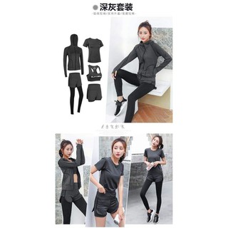 Set bộ đồ tập gym 5 món