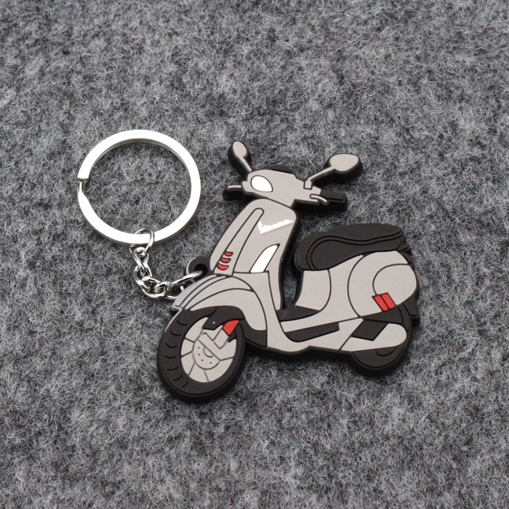 Móc khóa cao su sáng tạo thời trang cho xe máy Piaggio Vespa 50 150 150S GTS300