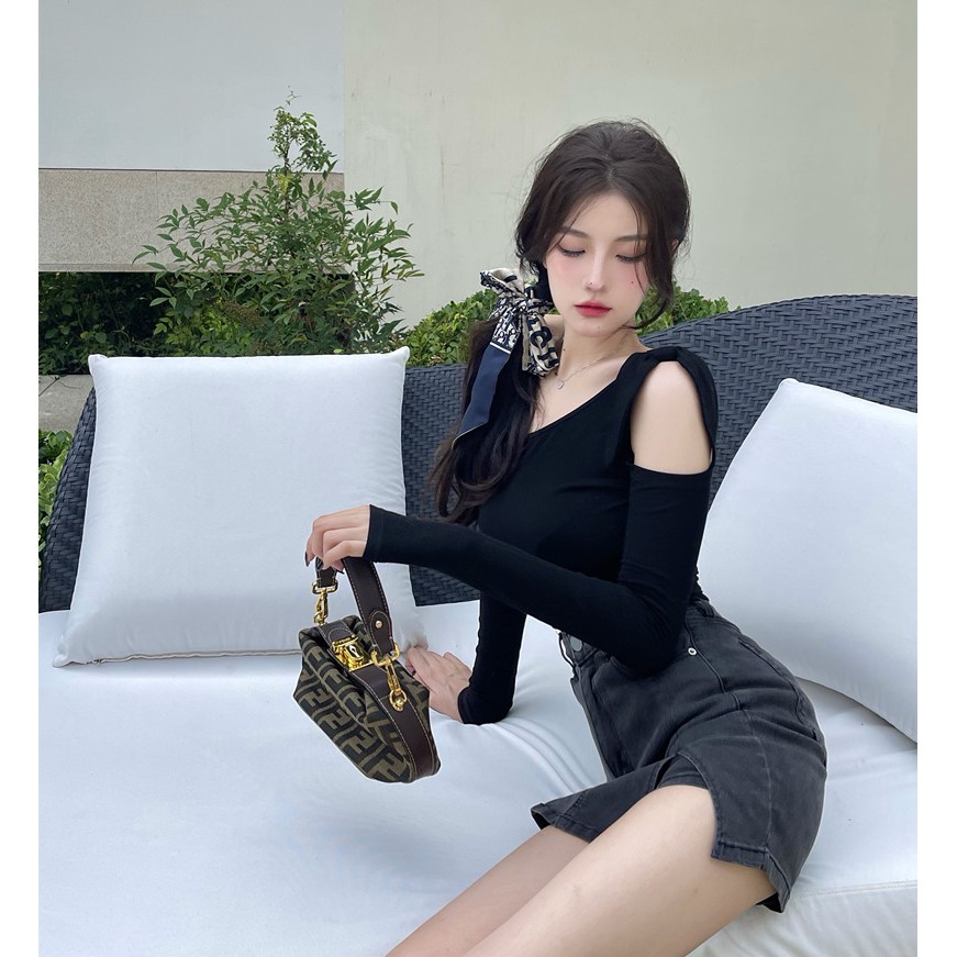 Áo len nữ lệch vai sexy hàng QCCC