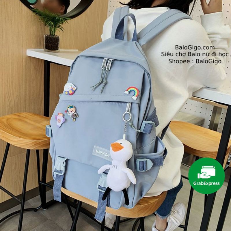 Ba lô nữ đi học tặng 4 sticker cực đẹp G251- BaloGigo