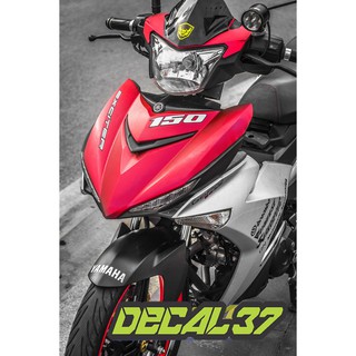 Tem Trùm Exciter 150 xám bạc đỏ