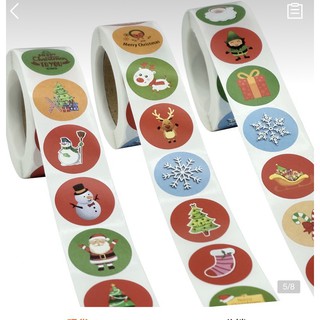 Sticker cuộn noel (1 cuộn 500sticker)