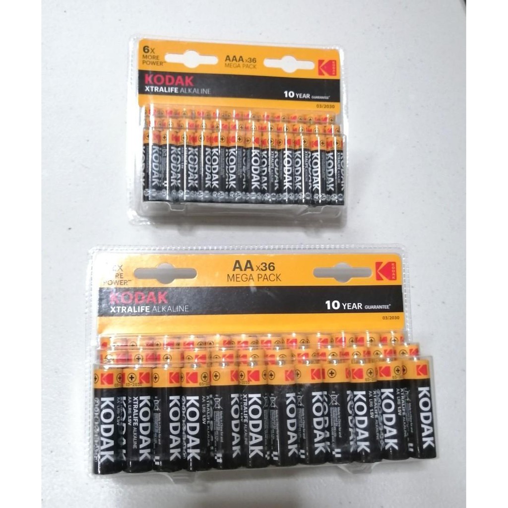 Bộ 36 Pin Kodak Alkaline AA điện thế 1.5V Uncle Bills IB0238 chính hãng pin sạc loa kéo pin micro không dây pin đồ chơi