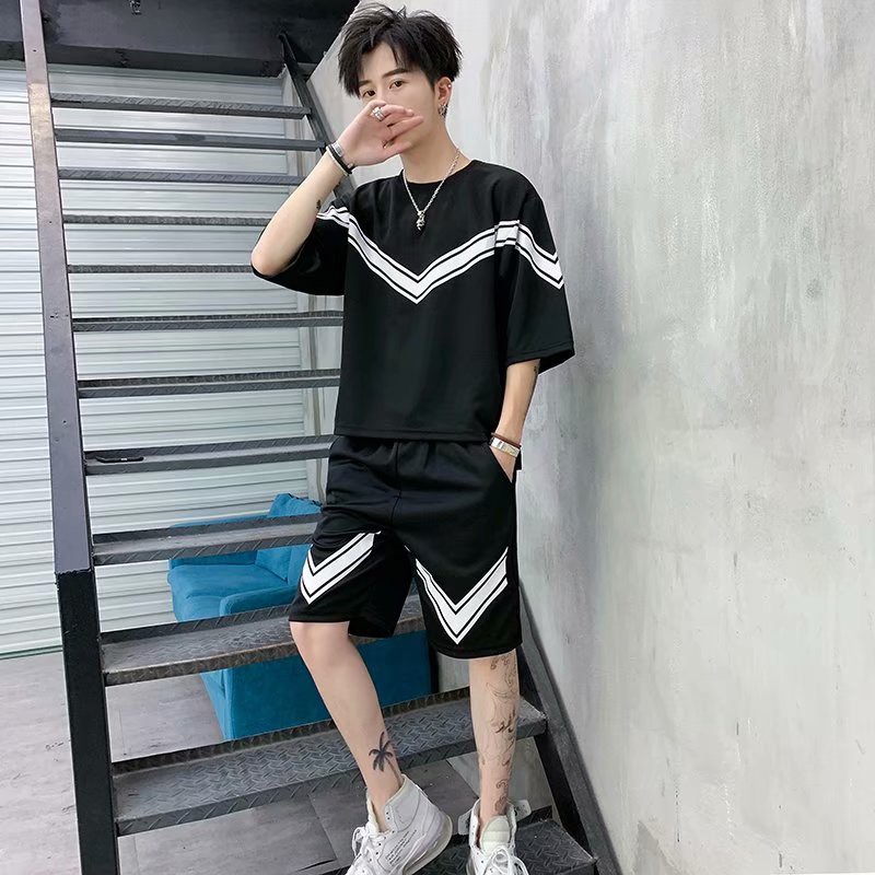 Bộ Đồ Ngắn Tay Thời Trang Dành Cho Nam / Size S-3XL