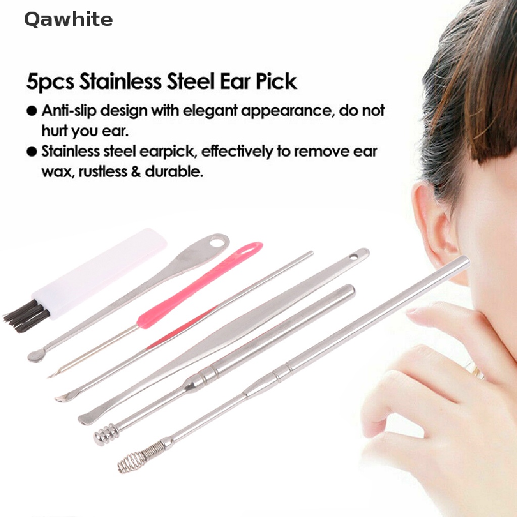 Set 7 Dụng Cụ Lấy Ráy Tai Bằng Thép Không Gỉ Tiện Dụng