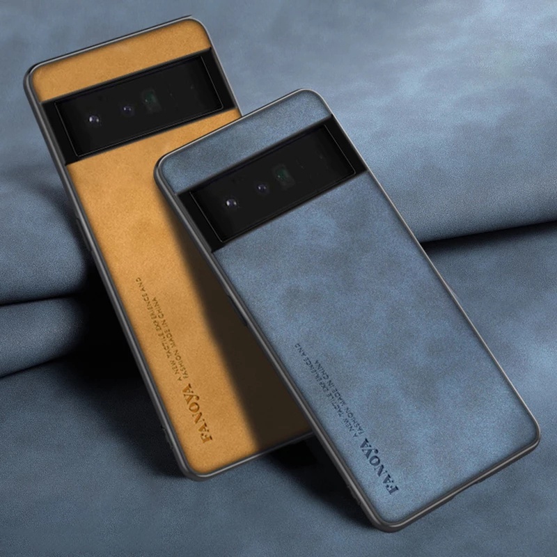 Ốp Điện Thoại Da PU Chống Sốc Kiểu Vintage Cho Google Pixel 6 / Pixel 6 Pro