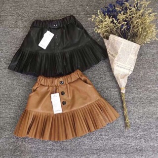Combo 10 chân váy da xếp ly