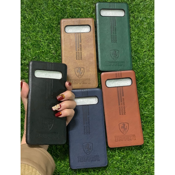 Ốp lưng Samsung S10 5G dẻo giả da nhiều màu họa tiết vân vải Samsung S10 5G