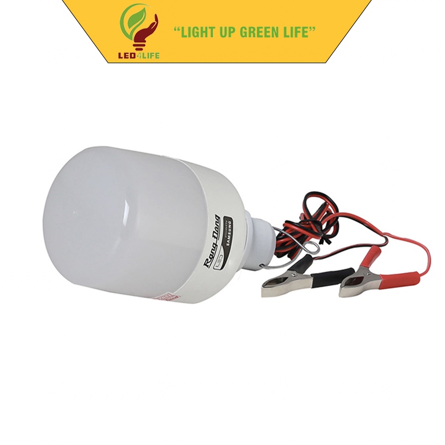 Bóng đèn LED Kẹp Bình Ắc Quy 12-24VDC 7W/9W/12W chính hãng Rạng Đông