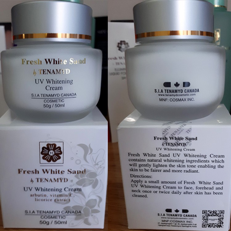 Kem Dưỡng Trắng Da Tenamyd Canada 50gr- UV Whitening Cream Tenamyd (Fresh White Sand)