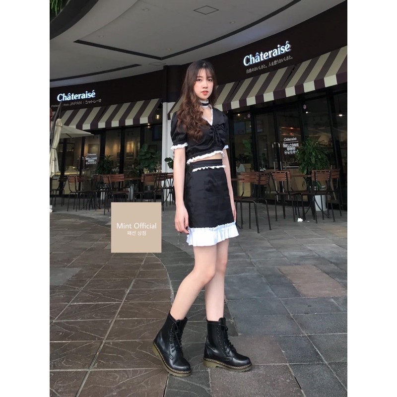 Thanh lý lolita set của mintofficial pass áo + chân váy kèm choker
