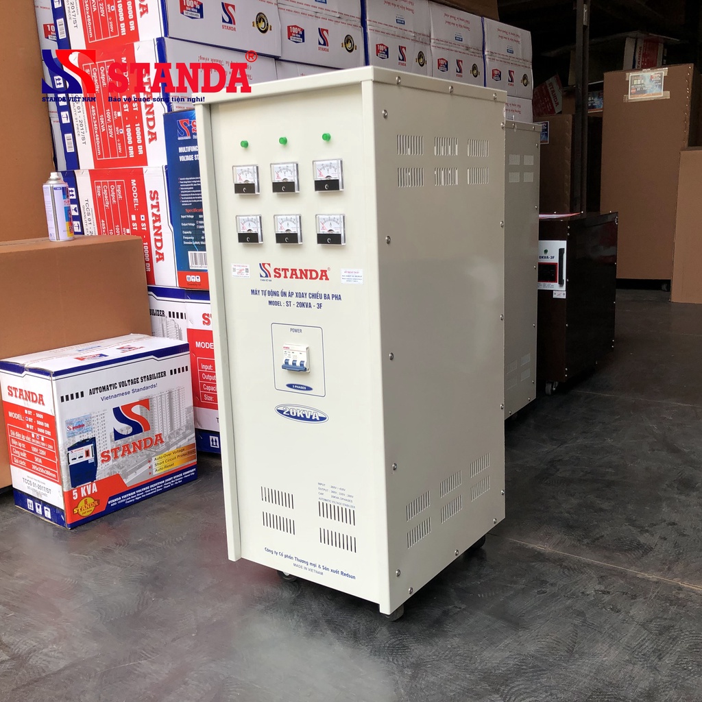Ổn Áp Standa 20KVA 3 Pha Dải 260-430V Chính Hãng