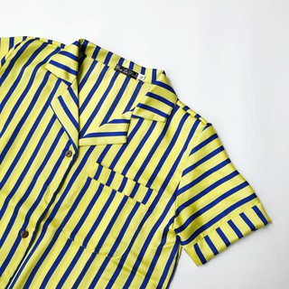[HÀNG CAO CẤP 1 ĐỔI 1] - Set Pijama Lụa Kẻ Vàng Cao Cấp - Mã C106