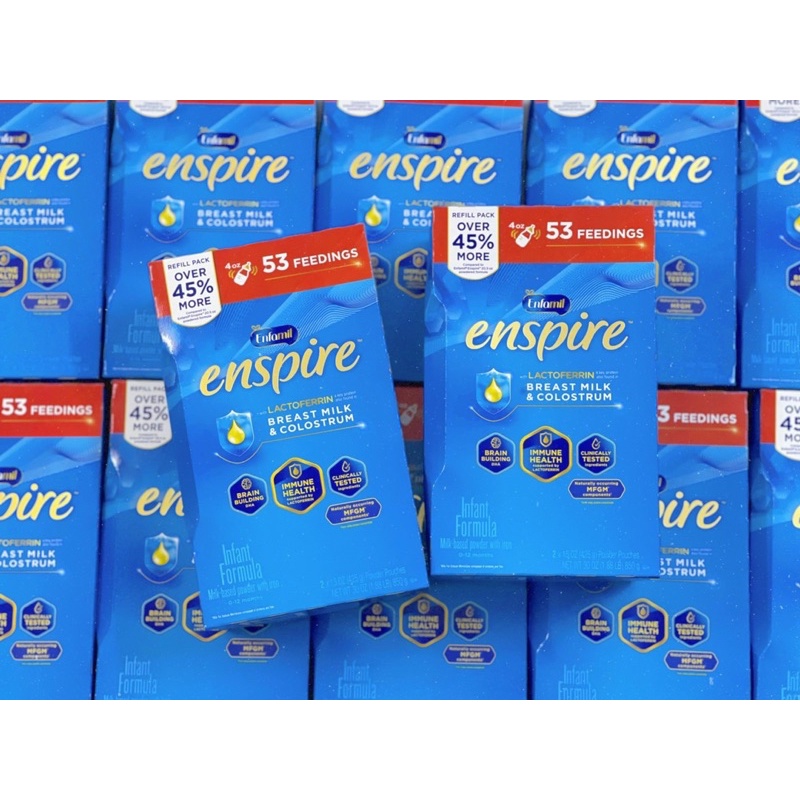 Sữa Enspire xanh 850g Mẫu Mới nhất