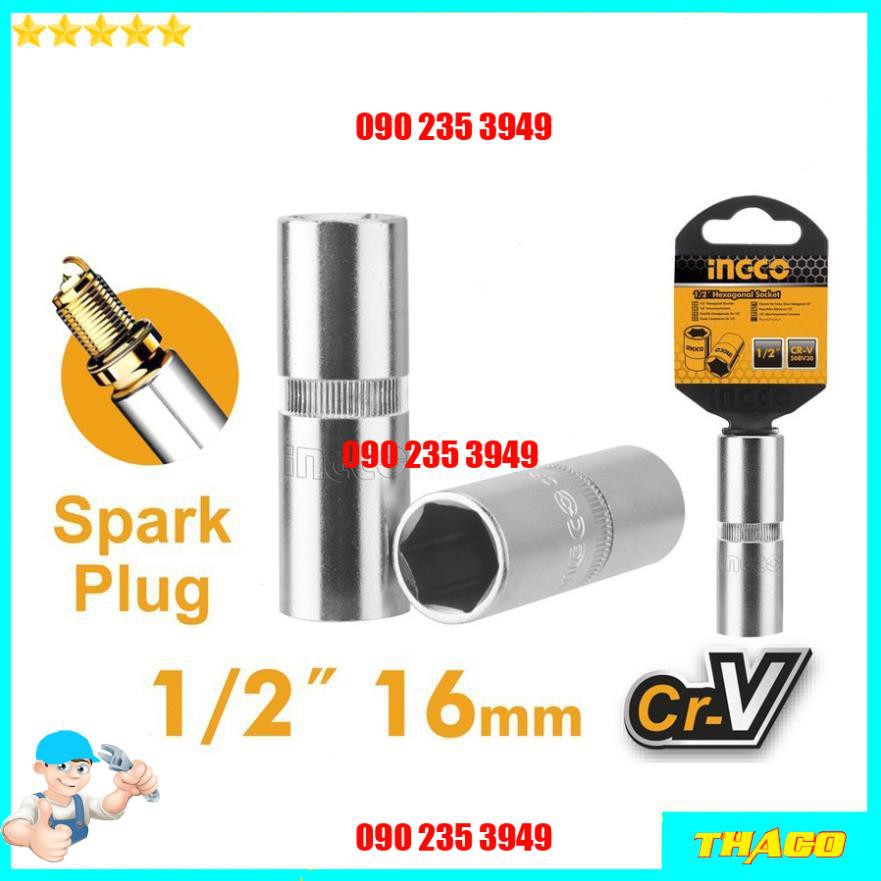 Đầu khẩu tiếp tuýp lục giác mở bugi 1/2 inch Total - Ingco 1234