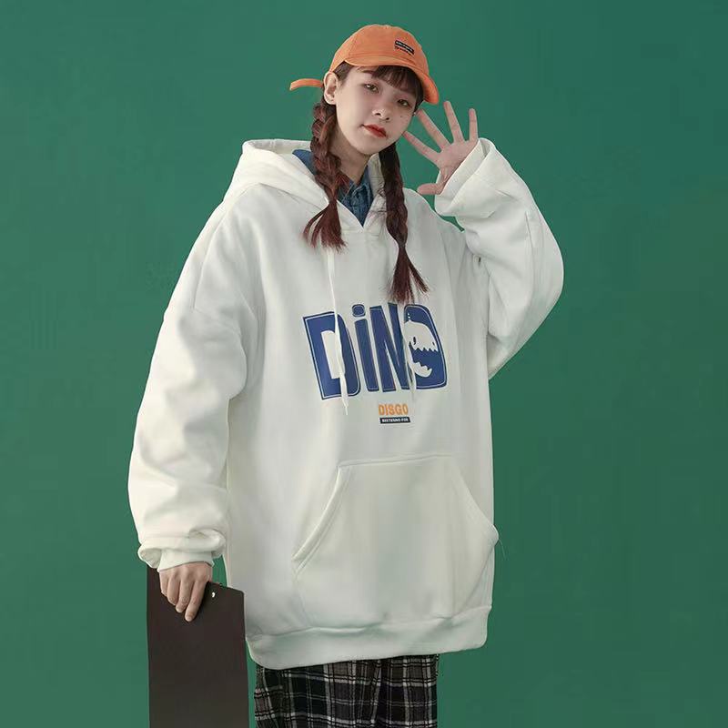 NRVP Áo Hoodie Tay Dài Dáng Rộng Phong Cách Hàn Quốc Mới Cho Nữ