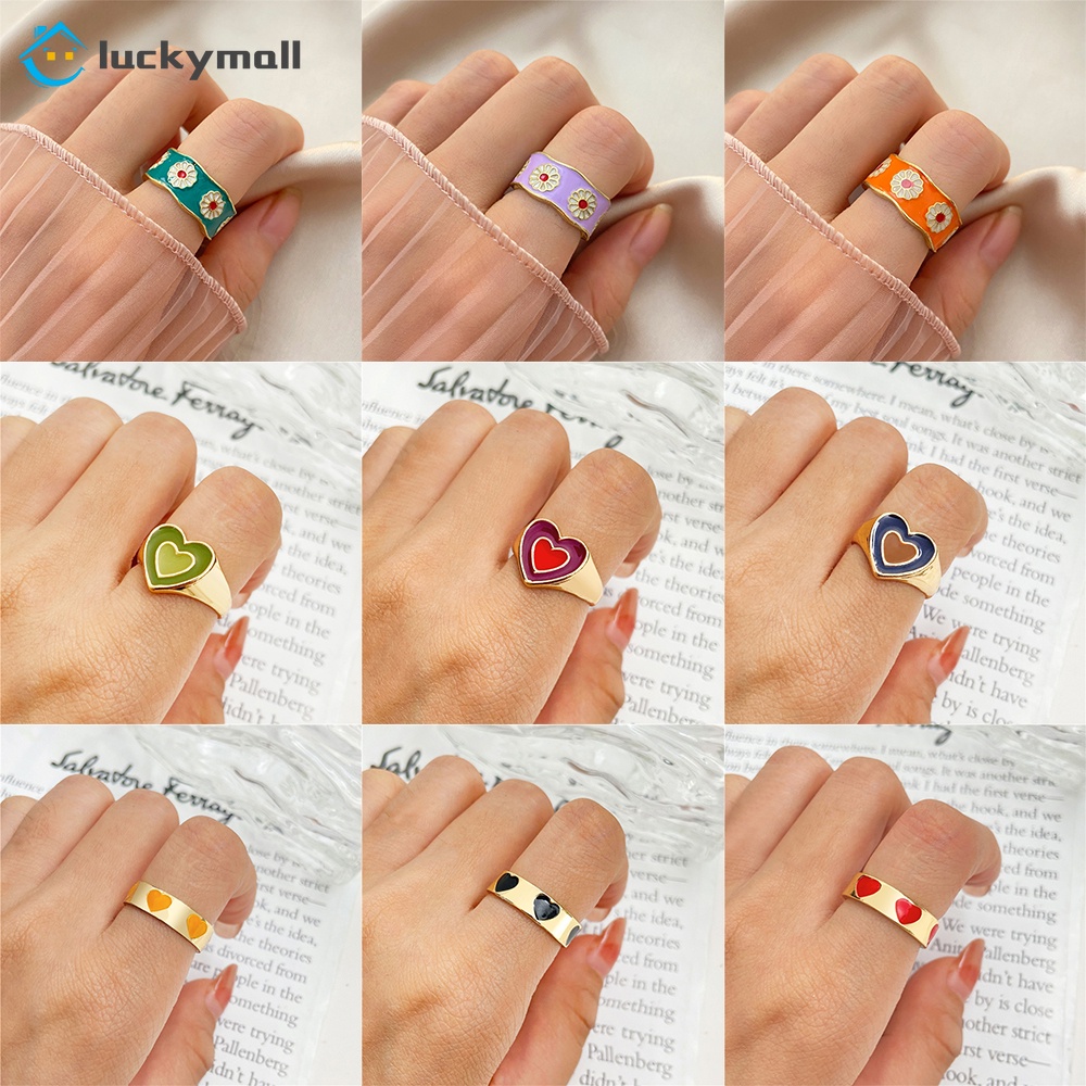 Nhẫn mở kiểu bướm đính đá nhiều màu sắc thời trang dành cho nữ
