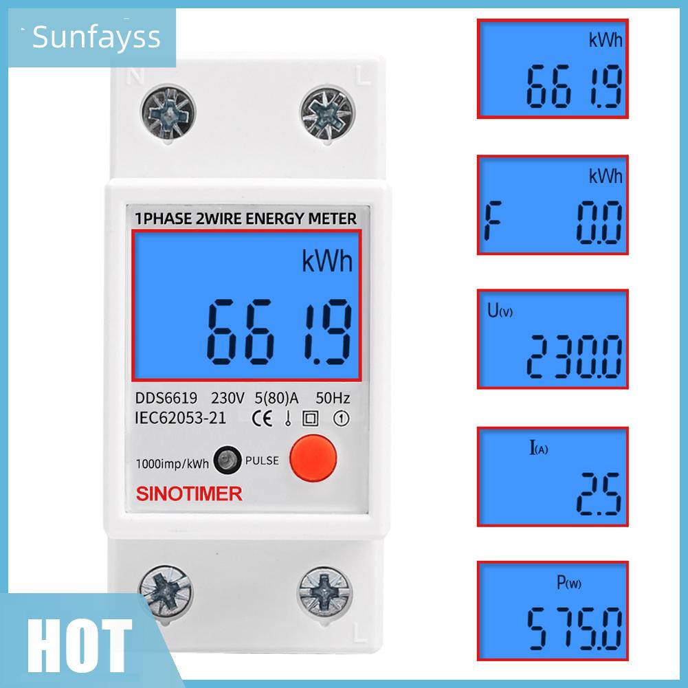 SF Thiết Bị Đo Công Suất Điện Tử Màn Hình Lcd Tiện Dụng